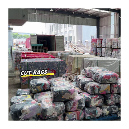 Premium White Cotton Rags Bundle – 8KG Compressed Bale | Industrial Cleaning Cloths