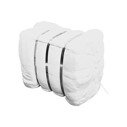 Premium White Cotton Rags Bundle – 8KG Compressed Bale | Industrial Cleaning Cloths