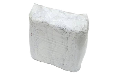 Premium White Cotton Rags Bundle – 8KG Compressed Bale | Industrial Cleaning Cloths